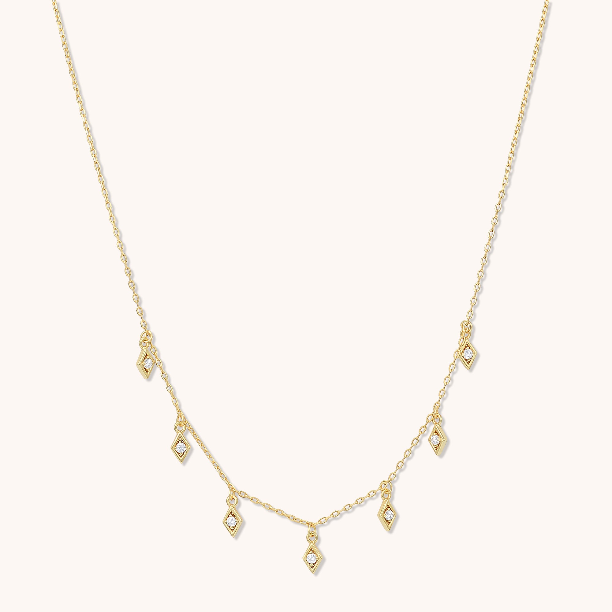 Constellation Dangling Necklace Gold