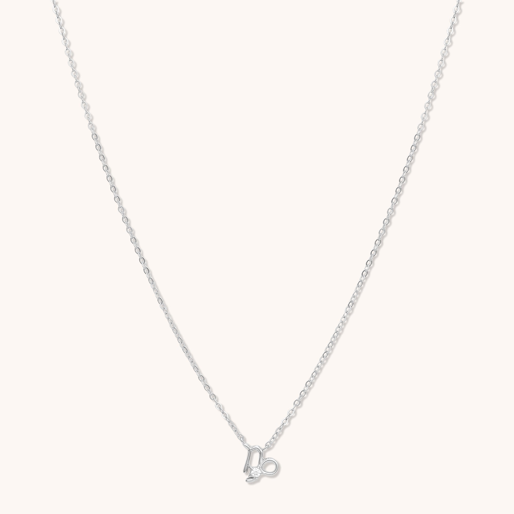 Capricorn Star Sign Necklace Silver