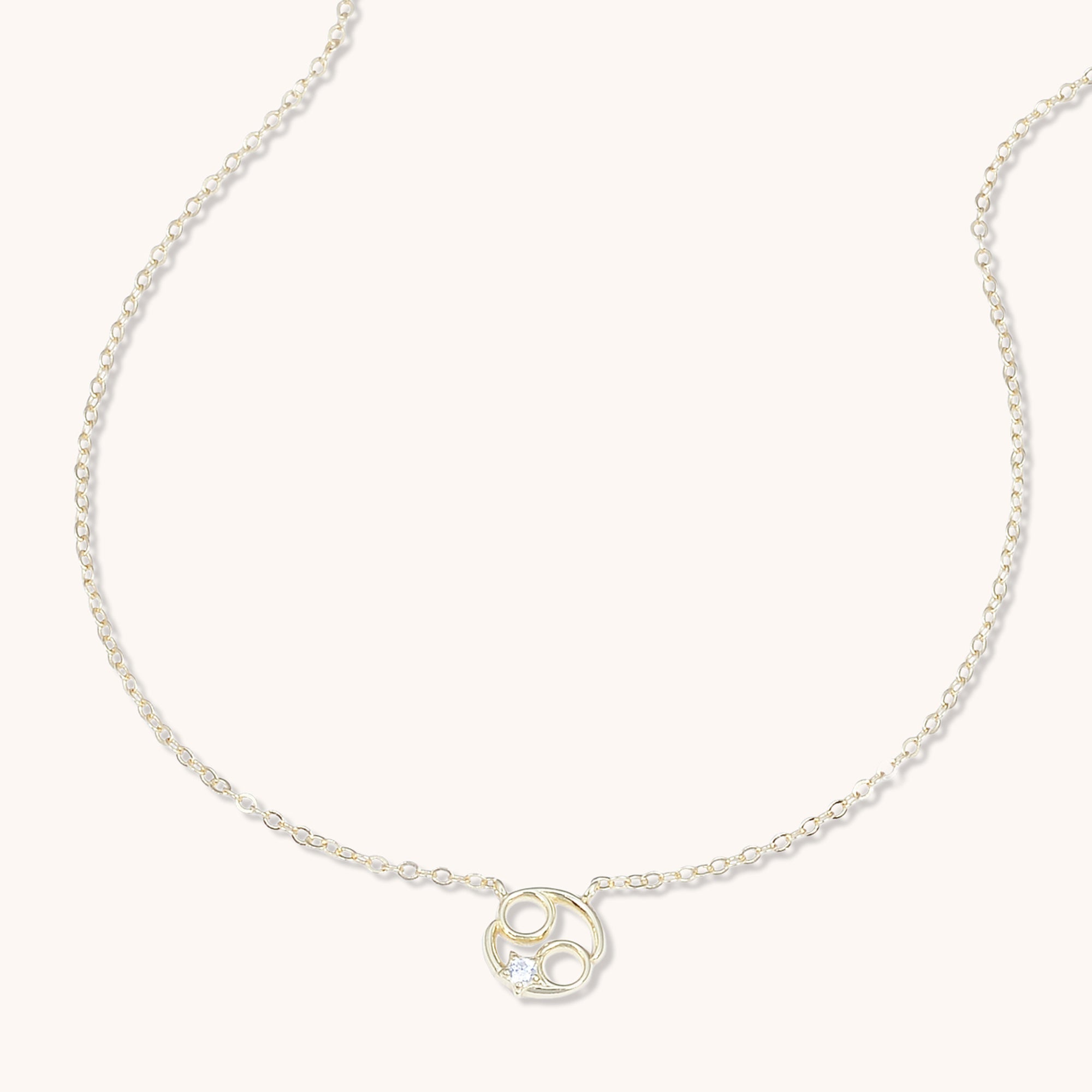 Cancer Star Sign Necklace Rose Gold