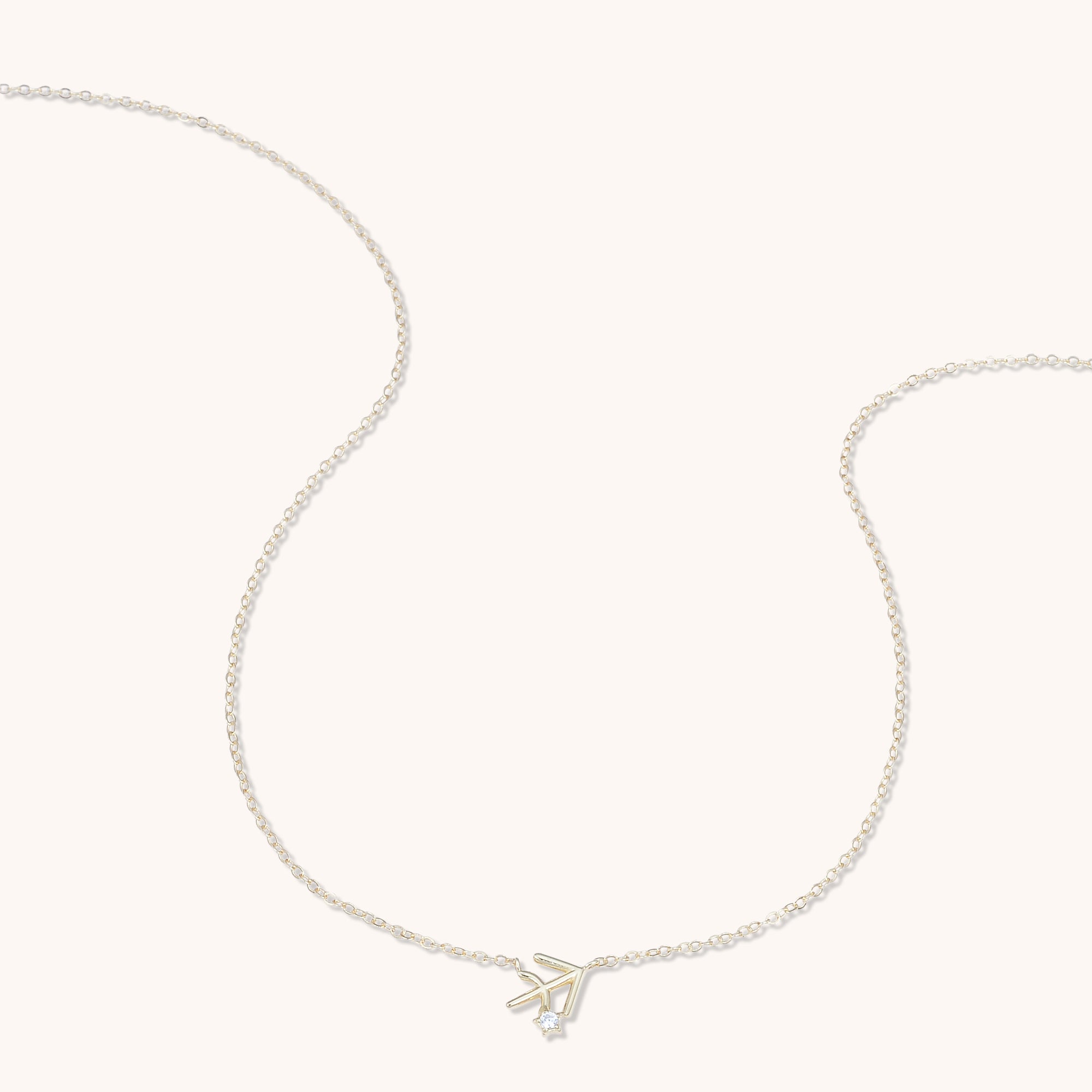 Sagittarius Star Sign Necklace Gold