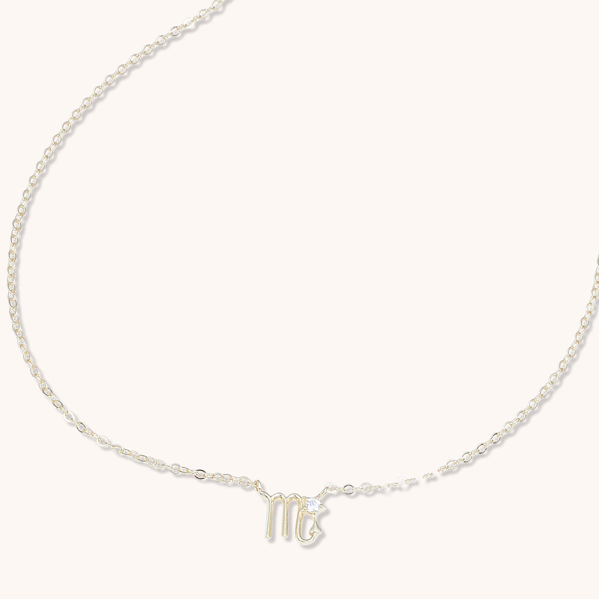 Scorpio Star Sign Necklace Gold